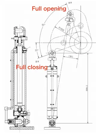 Structure of the Ball Valve Servo Actuator and Locking Mechanism